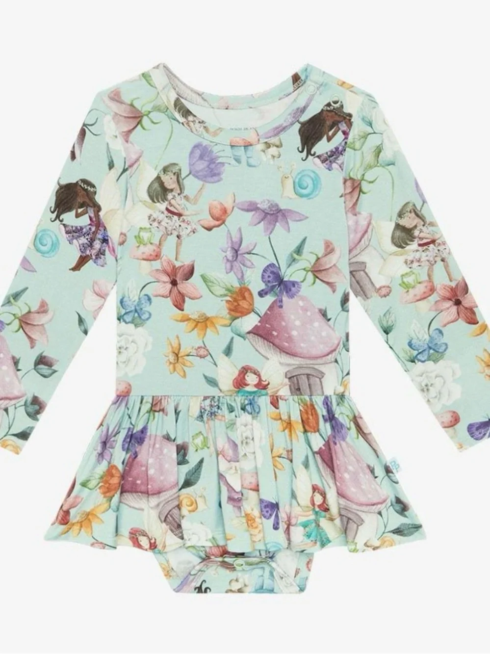 Posh Peanut Long Sleeve Twirl Skirt Bodysuit Faye Fairies 3-6m